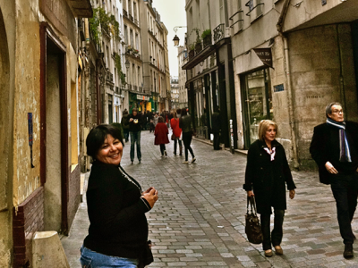 Paris Cafe Writer in the Marais.